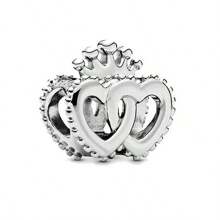 1Pc Valentine's Day Gift Love Series Love Bow Eternal Love Beads Charm For Snake Bracelet Necklace Key Chain Silver Pendant Beads Diy Jewelry Making Anniversary Christmas Gifts To Girl Lovers