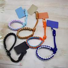 1 Set Adjustable Short Woven Phone Wrist Strap, Fashion Outdoor Sports Woven Phone Lanyard Gifts For Mother, Family, Friends, Birthday, Holiday Phone Charm, Phone Chain
