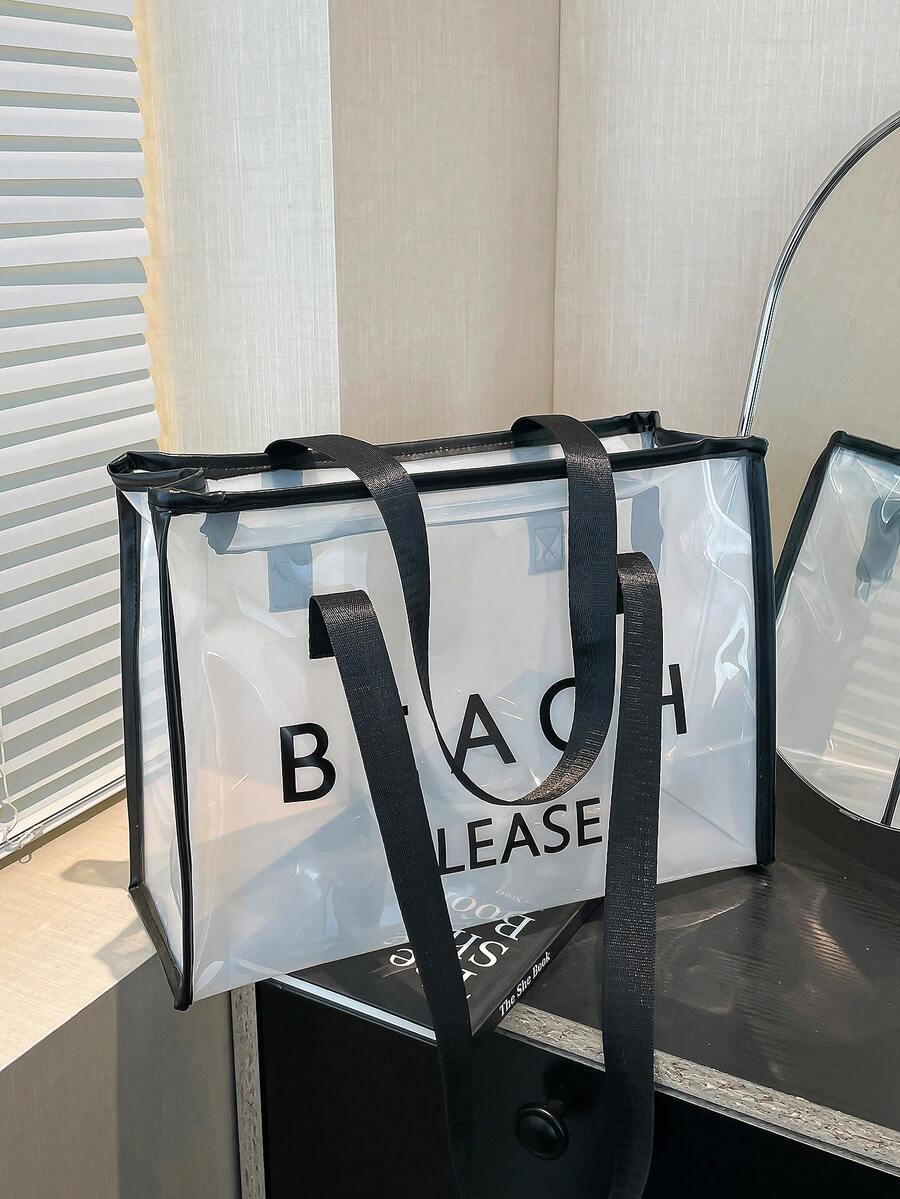 Large Capacity Waterproof Tote Bag For Student Beach Vacation - Multicolor - View 1