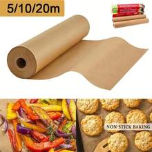 Parchment Paper Baking Sheets Non-Stick Precut Baking Liners For Oven Air Fryer Grilling Mat Steaming Bread Cookies - White - View 2