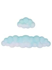 Cloud Wrist Rest, 2 Pieces Of Memory Foam Cute Cloud Palm Rest Keyboard With Non-Slip Base, Ergonomic Cloud Arm Rest Keyboard, Convenient For Typing Game/Laptop