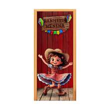 Felicita Decorative Door Cover 3D Sublimated Fabric Party 0.85x2.10 Junino - CP-348 - 查看 2