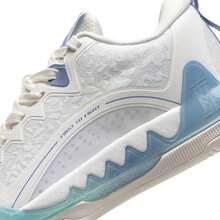 XTEP Near Battle 第一代男士篮球鞋，舒适休闲运动鞋 877119120005 帆白/积云蓝