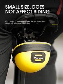 WEST BIKING 0.4L Mini Hard-Shell Bicycle Tail Bag-Mountain Road Bike Cushion Seat Bag Rear Seat Bag Riding Equipment