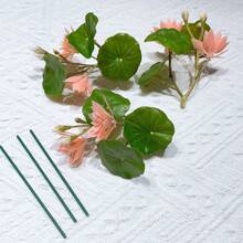 3pcs Mini Lifelike Lotus Flower And Leaves, Artificial Plants For Fish Tank, Home Decor Fake Flowers And Leaves,Garden Decor,Outdoor Plant,Gardening,Fake Flowers