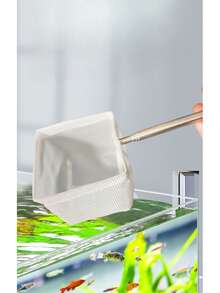 3D 蜘蛛网水族箱鱼网 - 可伸缩密集网，用于鱼苗和虾，多用途鱼食/废物铲，带伸缩手柄 - 彩色 - 查看 8