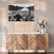 Luther King Poster, I Have A Dream, White Wall Art, Vintage Photography, Mlk Print, Civil Rights Photo Poster Canvas Painting Printing Wall Art Aesthetic Decoration Suitable For Home Decoration - Multicolor - View 6