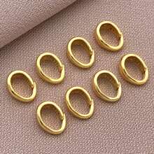 10/20/30pcs 3x7mm 18K Gold Plated Pinch Clip Bail Clasps Pendant Clasp Connectors Bails Pendant Brass Necklace Snap Bails For Neckalace Bracelet Jewelry Making DIY Craft