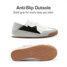 Boys Girls Fashion Sneakers Foldable Back Retro Classic Casual Tennis Lightweight Breathable Walking Shoes For Little/Big Kid - Black and White - View 6