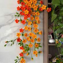 373 件金色系列雪尼尔花茎工艺套件 - 中国凌霄花 DIY 美术用品、管道清洁器花卉套件、用于花卉家居装饰的柔性电线、手工制作减压（附视频指南）