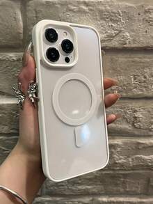 1 Piece Macaron Color Magnetic Phone Case With A Sense Of Luxury, Suitable For IPhone Series Phone Cases, Does Not Yellow