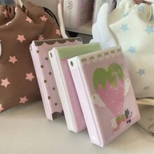 Süßes Erdbeeren-Notensymbol 3 Zoll Fotoalbum mit PP-Hülle, beidseitige Innenseiten, Sammelalbum