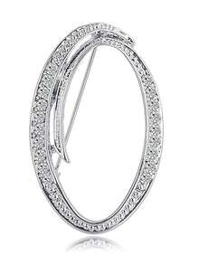 1 件 A-Z 26 个字母别针胸针镀银金属胸针别针-透明水晶首字母胸针 - 銀色 - 查看 34