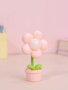 1/2pcs 可爱迷你花朵小夜灯，创意氛围床头灯和桌面装饰花朵小夜灯迷你台灯创意护眼暖光学生宿舍可爱氛围床头灯，创意桌面装饰，儿童小礼物，家居装饰，节日礼物，卡通挂饰