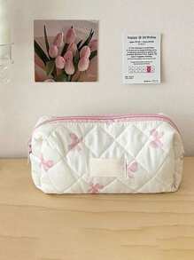 (Customized) 3pcs Quilted Cosmetic Bags Set, Personalized Name, Cute Ladies Makeup Bag, Floral Pattern Cosmetic Pouch Set, Travel Toiletry Organizer, Makeup Case, Gift For Valentine's Day, Mother's Day, Graduation, Bridal Party,Multi-Functional,Ornamental,Letter,Solid Color,Exquisite,Stylish,Vintage,Modern,Colorful,Leisure,Basics,Casual,Soft,Unique,Customized,Personalized,Custom,Ideal Gifts For Her,Girlfriend,Her,Grandparents,Family,Boyfriend,Friends,Multi-Functional,Ornamental,Letter,Solid Color,Exquisite,Stylish,Vintage,Modern,Colorful,Leisure,Basics,Casual,Soft,Unique,Customized,Personalized,Custom,Ideal Gifts For Her,Girlfriend,Her,Boyfriend,Friends,Looks Of Party,Beauty & Health,Customized Makeup Bags