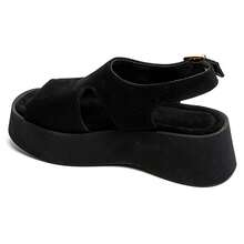 Sandalias de plataforma de novia estilo arrière croisé – Confort et allure moderne - Negro - Ver 3
