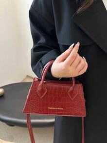 2025 新款时尚女士手提包休闲通勤 Crossbo Dy 包时尚简约单肩手提包 - 紅色 - 查看 6