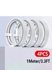 1/2/4pcs USB-C To USB-C Fast Charging Cable,1m/39.37inch Cable Compatible With Iphone 15 Pro Max PD Type C To Type-C Cable Charger Cord Fast Charging Wire Compatible With Iphone Compatible With Ipad Compatible With Samsung/Android Mobile Phone
