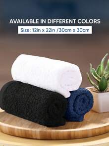 Utopia Towels 24-Pack Premium 100 % Ring-Spun Cotton Washcloths Soft Flannel Face Cloths [ EXPRESS DELIVERY ] – 24 * 30 Cm Washcloth Shower Towels, Ultra-Plush & Highly Absorbent Washcloths For Bathroom, Spa, Gym & Travel – Durable Hemmed Edges, Quick-Dry & Fade-Resistant Fibre – Machine-Washable At 30 °C, Lint-Free, Hypoallergenic Towels For Facial Cleansing, Makeup Removal, Baby Bath Time & Kitchen Use – Versatile Home Essentials And Stylish Bathroom Décor In Classic White - Navy Blue - View 2