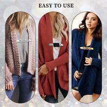 5Pcs Dress Clips Back Cinch Waist Cincher Clip Vintage Shirt Clips Sweater Clips Fit Sweater Shawl Cinch Shirt Clip Retro Cardigan Clip For Women Clothing - Multicolor - View 5
