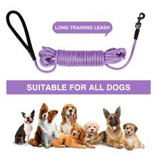 1pc Heavy Duty Dog Leash Nylon Long Lead Obedience Recall Training Check Cord Lead 15ft 30ft 50ft Long Rope Leash Great For Training Play Camping Backyard And Swimming