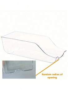 1 pieza Organizador apilable transparente | Almacenamiento polivalente para despensa y nevera para latas de refrescos, sopas y alimentos | Accesorio de cocina que ahorra espacio