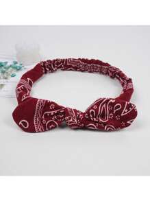 1 pezzo Fascia per capelli vintage da donna con motivo paisley intrecciata elastica/foulard per capelli/turbante fascia assorbente