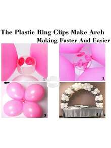 60 个/套直径 2 米多功能气球拱门套件，可调节桌面气球拱门支架支架支撑气球蝴蝶结生日婚礼派对淋浴装饰气球气球底座气球配件非常适合婚礼、生日和节日派对、情人节 1 套可调节桌面气球拱门支架支架支撑气球蝴蝶结生日婚礼派对装饰气球底座派对用品 - 彩色 - 查看 8
