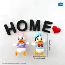 Disney Imanes de nevera de Mickey y Minnie de dibujos animados de Disney, figuras hechas a mano de Donald y Daisy - Lindos, de colores mixtos, de material PVC. Decoraciones de fiesta con imanes fijos. Perfectos como regalos para amigos, fiestas y graduación.