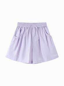 Balabala Girls' Cooling Shorts, Lightweight & Breathable Summer Bottoms - Pink Purple - View 4