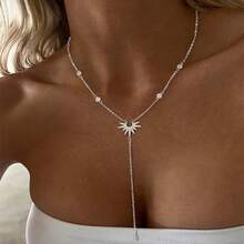 1pc Pendant Necklace Y Shaped Necklace Gold Silver Long Pendant Necklace Women's Jewelry - Y Pendant Necklace - View 14