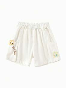 Balabala 女婴轻便夏季工装短裤 - 米色 - 查看 1