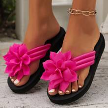 European & American Style Women Flip Flops - Minimalist Casual Comfortable Floral House Slippers - Casual Plus Size 36-43