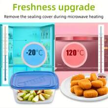 10pcs Stackable Food Storage Containers With Lids, Plastic Lunch Boxes, Suitable For Grains, Meat, Fruits, And Vegetables - Dishwasher And Microwave Safe