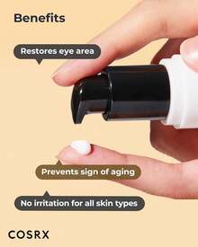 COSRX Snail Mucin Peptide Under Eye Cream, 0.84 Fl Oz, Diminish The Appearance Of Dark Circles And Puffiness, Reduce Fine Lines Around The Eyes, Eye Care, Eye Cream Anti Aging, Dark Circles, Korean Skin Care - 0.84 fl oz - 查看 3