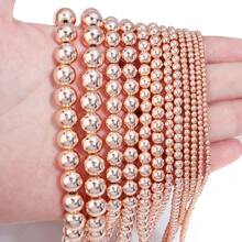 1 pièce Perles rondes en agate noire plaquées or rose, style mode polyvalent punk métal, fabrication de bijoux artisanaux, convient pour les bracelets, colliers, pendentifs, charms de téléphone portable, porte-clés, tailles assorties 2/3/4/6/8/10mm