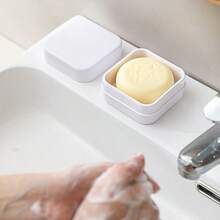 Portajoyas compacto con superficie cubierta de ABS para encimeras: almacenamiento sellado ahorrando espacio, superficie suave anti-manchas, rejilla de secado fácil de limpiar para el borde del fregadero, en 3 colores modernos (blanco/gris/negro)