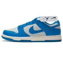 Jordan NIKE DUNK LOW RETRO 透气舒适运动休闲运动鞋 HF5441-002，男款 - 銀/淺清透藍/帆白 - 查看 1