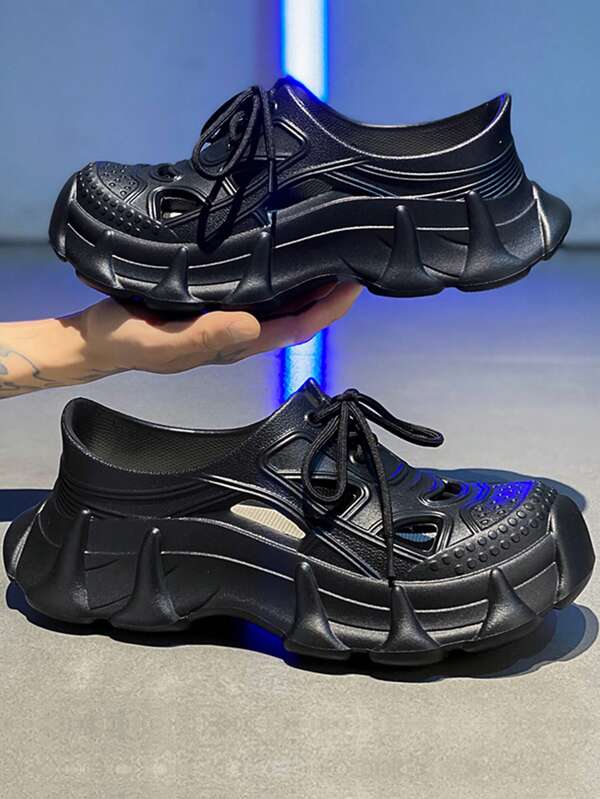 Men's Lightweight Easy Slip-On Breathable Water Shoes For Outdoor Hiking And Wading