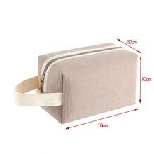 1pc Personalized Letter/Name Embroidered Toiletry Pouch, Simple Design Convenient Travel Cosmetic Organizer, Gift For Mother, Best Friend, Daughter, Back To School, School Gift, For Office, For School, For University, For Colleague, For Dorm Rooms, For Teenagers, Junior High School Students, College Students, Cute, Adorable, Contracted, Funny, Kawaii, Y2K, Minimalist, Commuting, Business Casual, Basics, For Anniversaries, For Birthdays, For Holiday/ Vacation, For Business/Commute/Work/Office, Customized Storage Bags - Multicolor - View 11