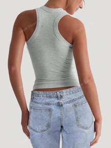 Simple Flavor Women's Summer Y2K Sexy Pure Desire Basic Casual Sports Home Square Neck Vest Top