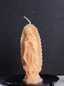 1pc Virgin Mary Scented Candles,Aesthetic Paraffin Soy Wax Candle Gift,Candel Light,For Family Bedrooms, Birthdays, Weddings, Spring,Wedding Decor,Home Decor,Gift Idea For Her Him Adults,For Wedding Season, Mother's Day Creative Premium Gift