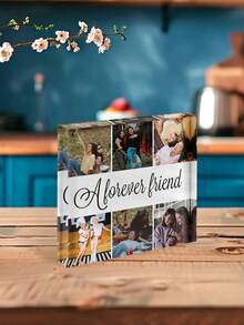 1 pieza Marco de fotos personalizado de acrílico, Historia de amor, Foto familiar, Marco personalizado, Regalo del Día de San Valentín, Mascotas, Recuerdo de pareja, Decoración de dormitorio/sala de estar, Regalo de foto familiar, Regalo de aniversario de boda para novio, Regalo de aniversario para novia, Regalo del Día de San Valentín/Día de la Madre/Cumpleaños - Multicolor - Ver 6