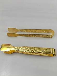 金色材质制成的香夹，与香炉一起使用作为小礼物，配有坚果和枣。 - 彩色 - 查看 8