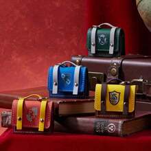 Miniso Harry Potter Series College Style 2.56*2.36*1.18inch Leather Headphone Case (1 PC) - Red - View 5