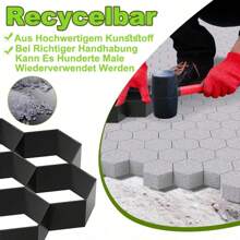 Aufun Moule à béton DIY, coffrage de jardin, moule à pavage en béton pour dalles de béton, dalles de patio, pavés