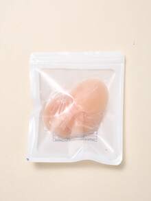 10pcs/Pack Silicone Invisible Nipple Cover Boob Pads, Waterproof, Ultra Thin, Anti-Chafing - Apricot - View 4