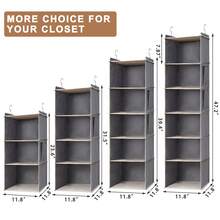 1pc Hanging Wardrobe Storage Shelf, 6 Layers Hanging Clothes Organizer With Side Pockets And Hooks, Space Saving Foldable Garment Storage Rack For Home And Travel Use Decorations Decor Festival Decor Room Decor Home Decor Bed Room Decor Bedroom, Organizer, Home Storage, White T Shirt Women, Black Pants Women, Ladies Winter Clothes, Dress, - Multicolor - View 7