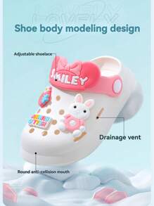 [Esencial de verano] Zapatos con agujeros transpirables para niños y niñas, chanclas para baño y ducha con suelas suaves antideslizantes, diseño de dibujos animados para niños pequeños, sandalias de playa/piscina, [Nuevo lanzamiento 2025], Zuecos de malla perforados de secado rápido para deportes al aire libre, viajes, vacaciones e infantiles/bebés