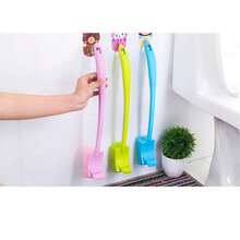 3件套/1件/重型双面马桶刷，带长支架 - 加厚底座和手柄，耐用塑料材质，节省空间的垂直收纳，适用于浴室和淋浴房清洁 - 现代浴室的理想之选 - 彩色 - 查看 6